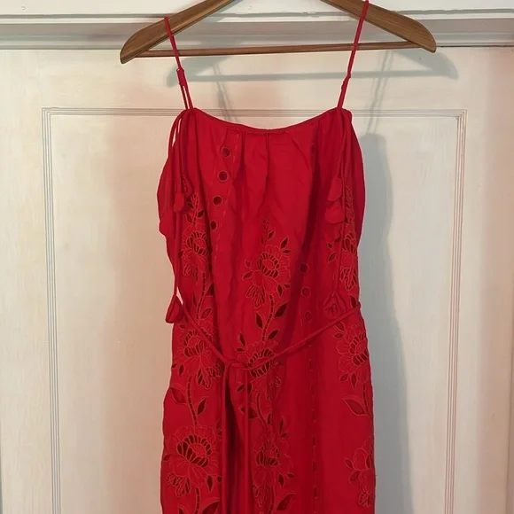 New Farm Rio Porcelain Garden Red Linen Midi Dress size Small - nationalbodyline.in New Farm Rio Porcelain Garden Red Linen Midi Dress size Small - nationalbodyline.in